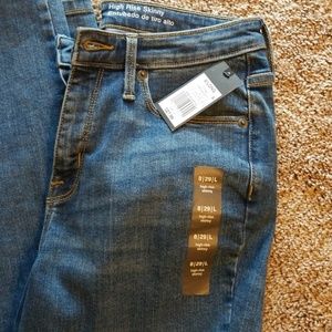 Mossimo 8 long 29 L jeans skinny stretch high rise